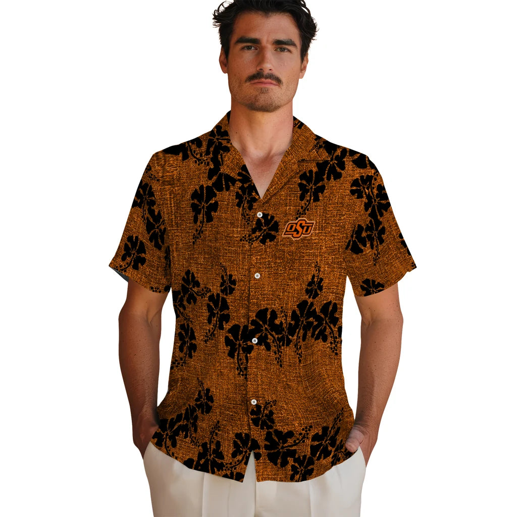 Oklahoma State Cowboys Hawaiian Shirt - 50th State Flower | Hula Hawaiian Shirts