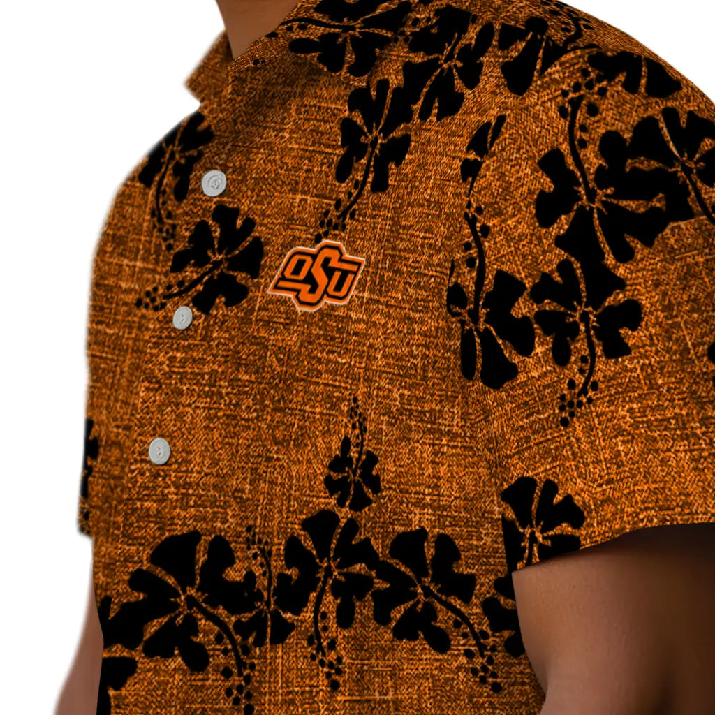 Oklahoma State Cowboys Hawaiian Shirt - 50th State Flower | Hula Hawaiian Shirts