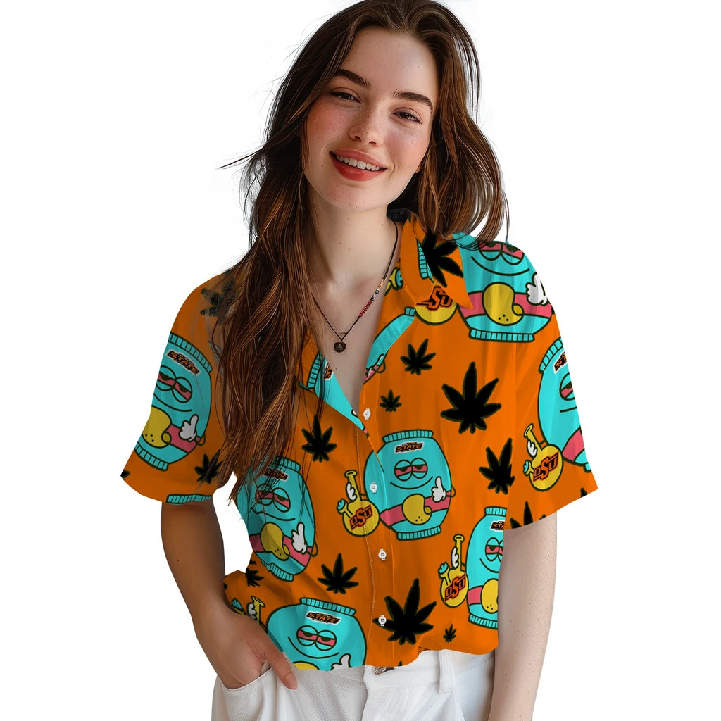 Oklahoma State Cowboys Hawaiian Shirt - Chill Vibe | Hula Hawaiian Shirts