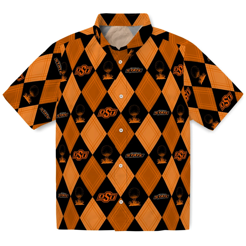 Oklahoma State Cowboys Hawaiian Shirt - Golfing Plaid | Hula Hawaiian Shirts
