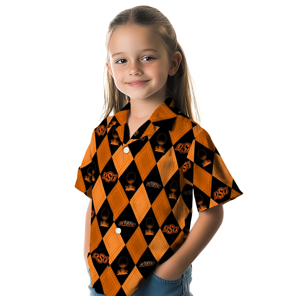 Oklahoma State Cowboys Hawaiian Shirt - Golfing Plaid | Hula Hawaiian Shirts