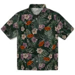 Oklahoma State Cowboys Hawaiian Shirt - Hibiscus Leaves Pattern | Hula Hawaiian Shirts