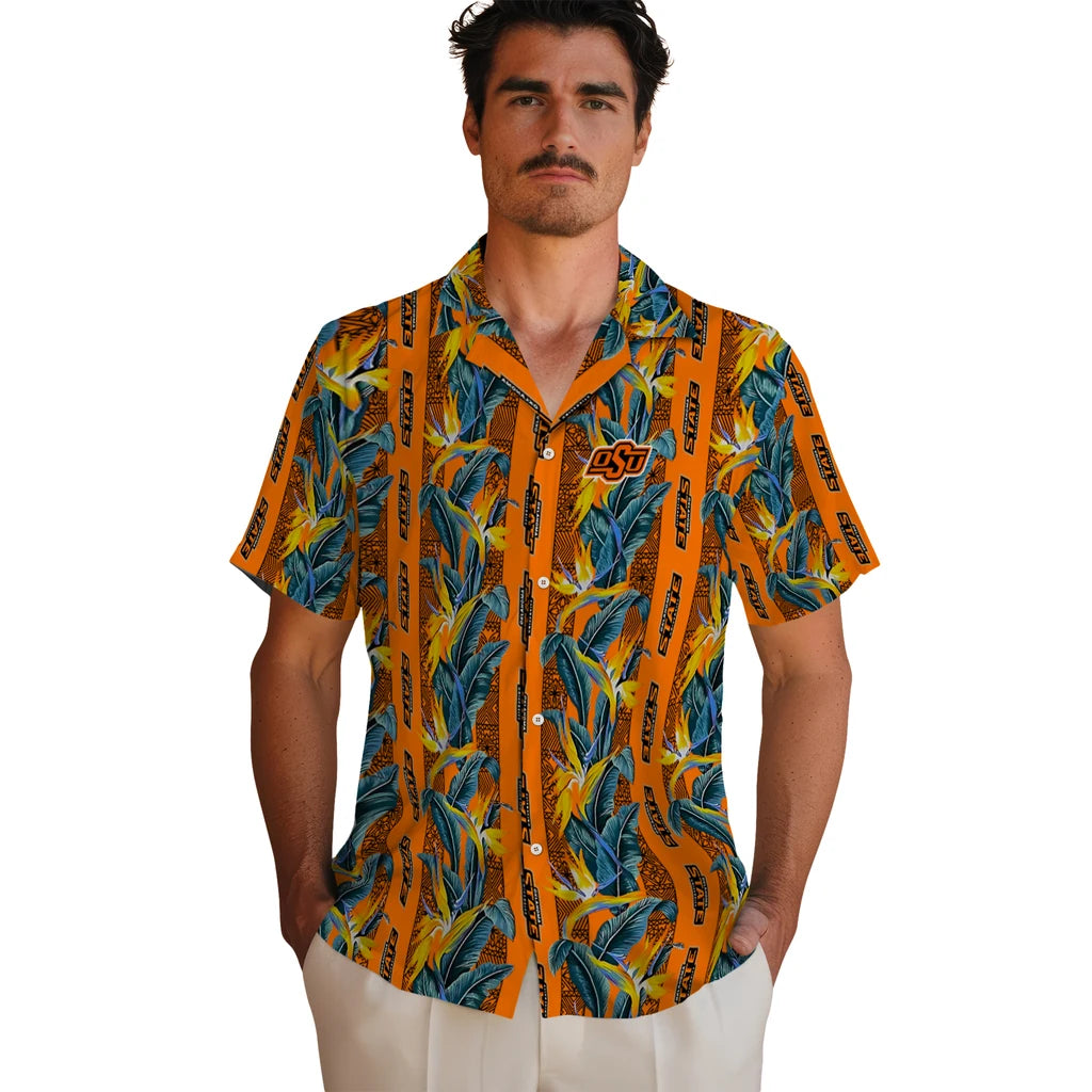 Oklahoma State Cowboys Hawaiian Shirt - Paradise Vines | Hula Hawaiian Shirts