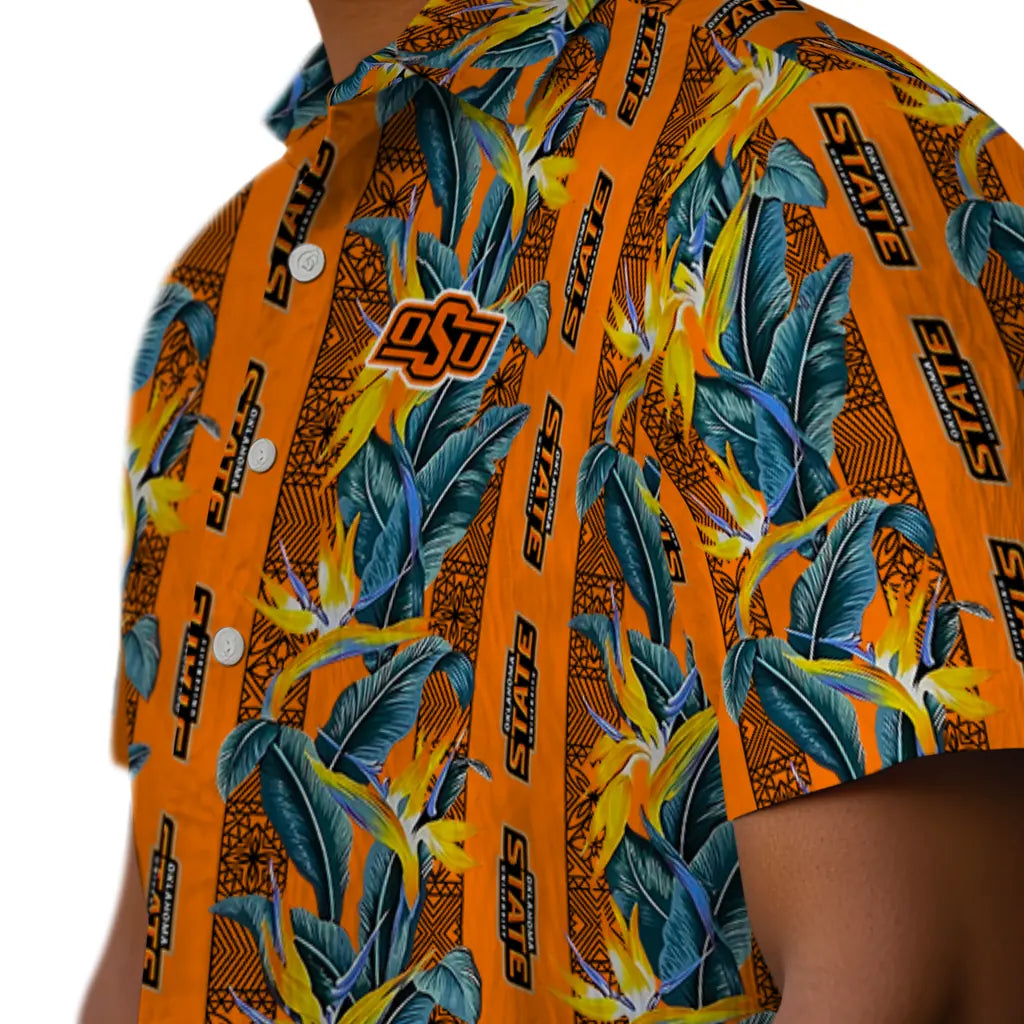 Oklahoma State Cowboys Hawaiian Shirt - Paradise Vines | Hula Hawaiian Shirts