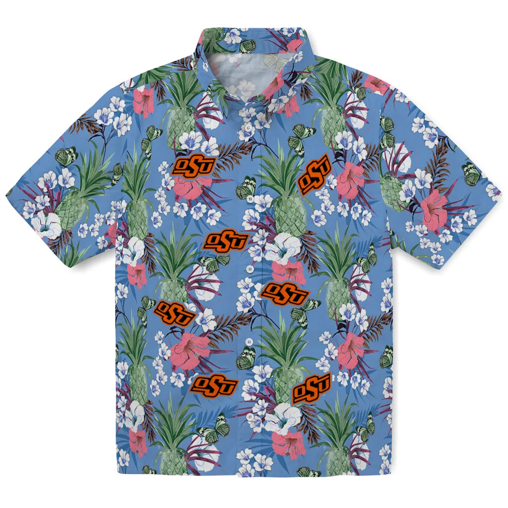 Oklahoma State Cowboys Hawaiian Shirt - Pineapple Bouquet | Hula Hawaiian Shirts