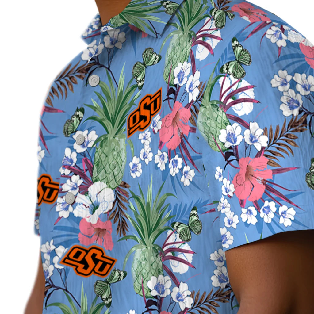 Oklahoma State Cowboys Hawaiian Shirt - Pineapple Bouquet | Hula Hawaiian Shirts