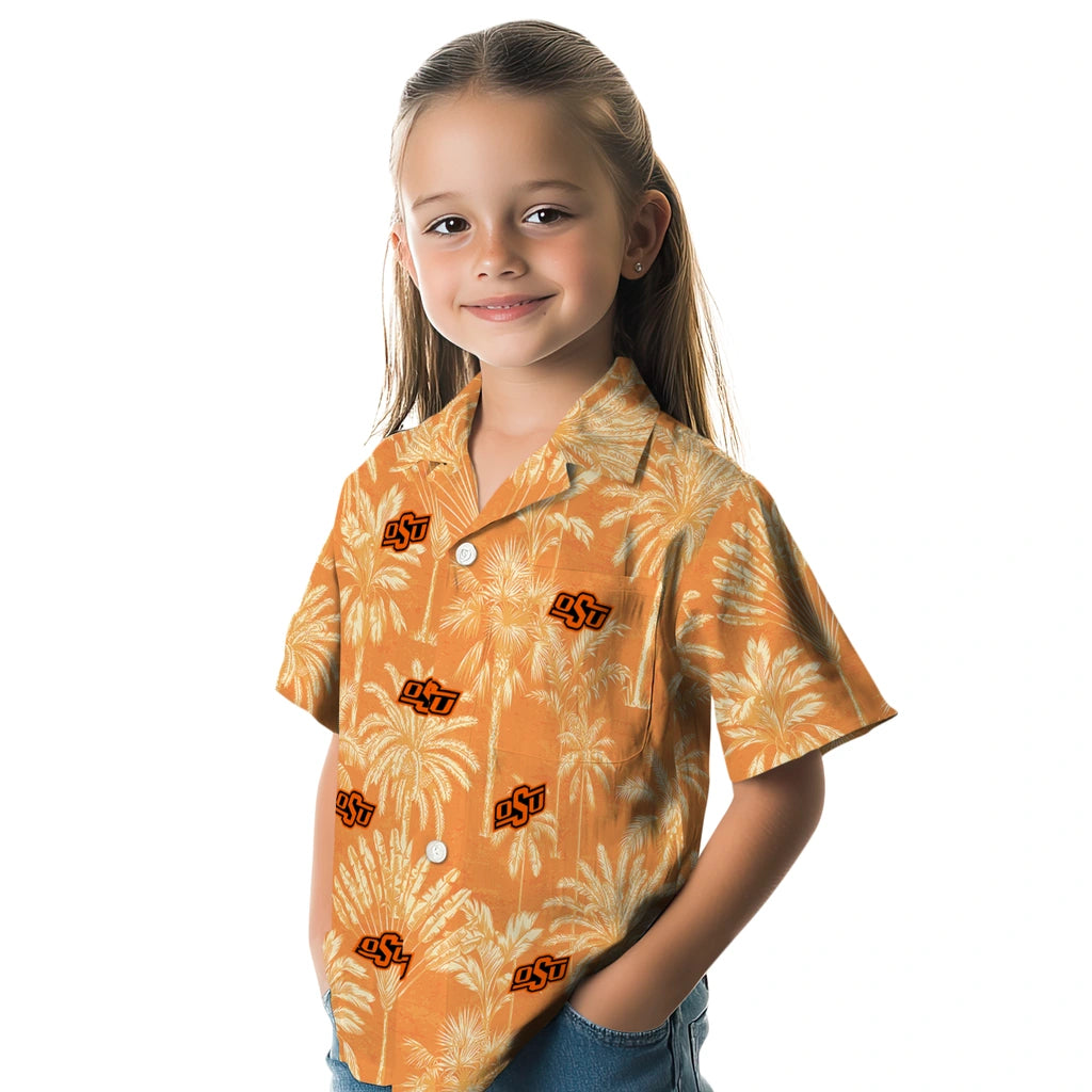 Oklahoma State Cowboys Hawaiian Shirt - Vintage Palm Tree | Hula Hawaiian Shirts