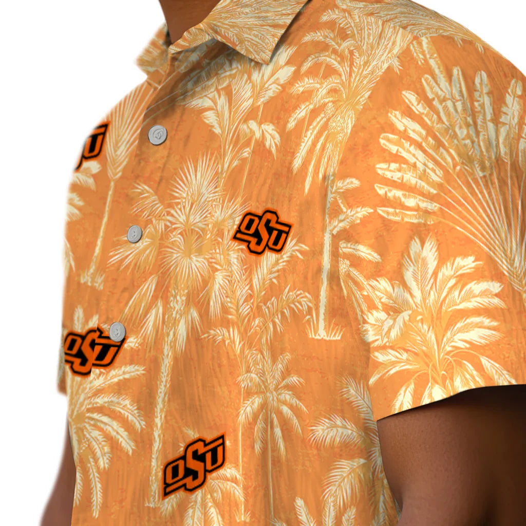 Oklahoma State Cowboys Hawaiian Shirt - Vintage Palm Tree | Hula Hawaiian Shirts