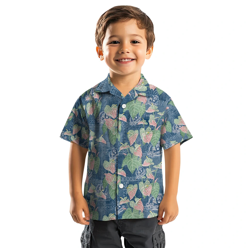 Old Dominion Monarchs Hawaiian Shirt - Anthurium Overlay | Hula Hawaiian Shirts