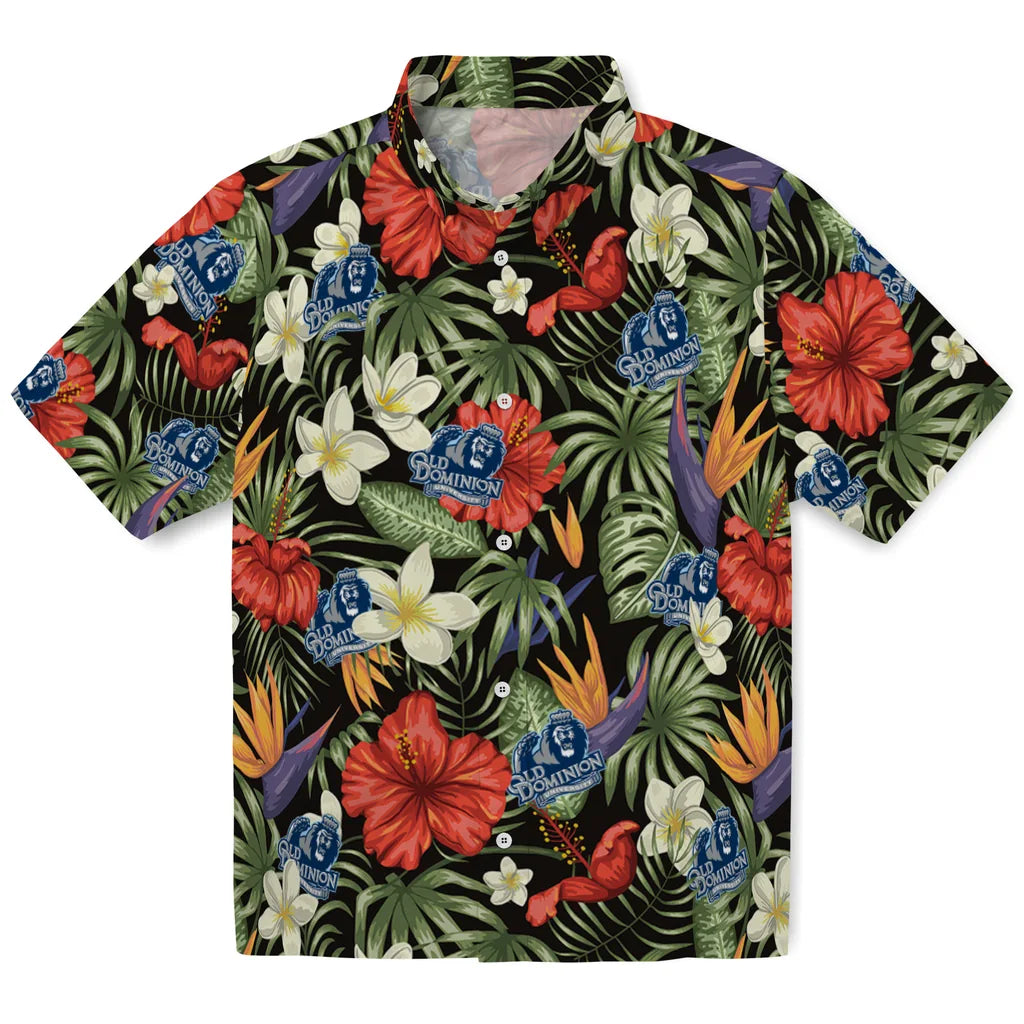 Old Dominion Monarchs Hawaiian Shirt - Hawaii Floral Hibiscus | Hula Hawaiian Shirts