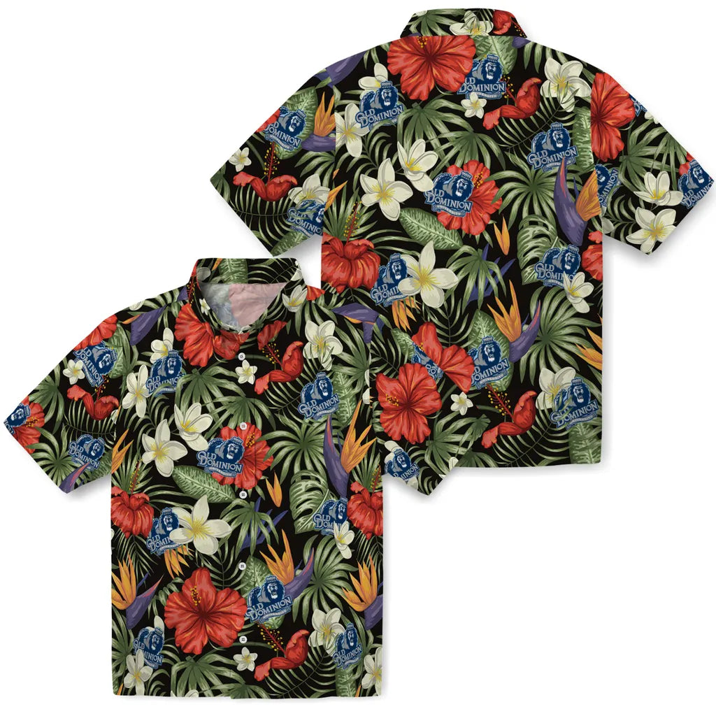 Old Dominion Monarchs Hawaiian Shirt - Hawaii Floral Hibiscus | Hula Hawaiian Shirts