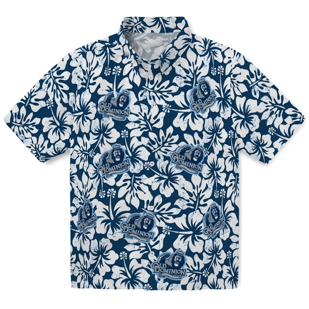 Old Dominion Monarchs Hawaiian Shirt - Hibiscus Motif | Hula Hawaiian Shirts