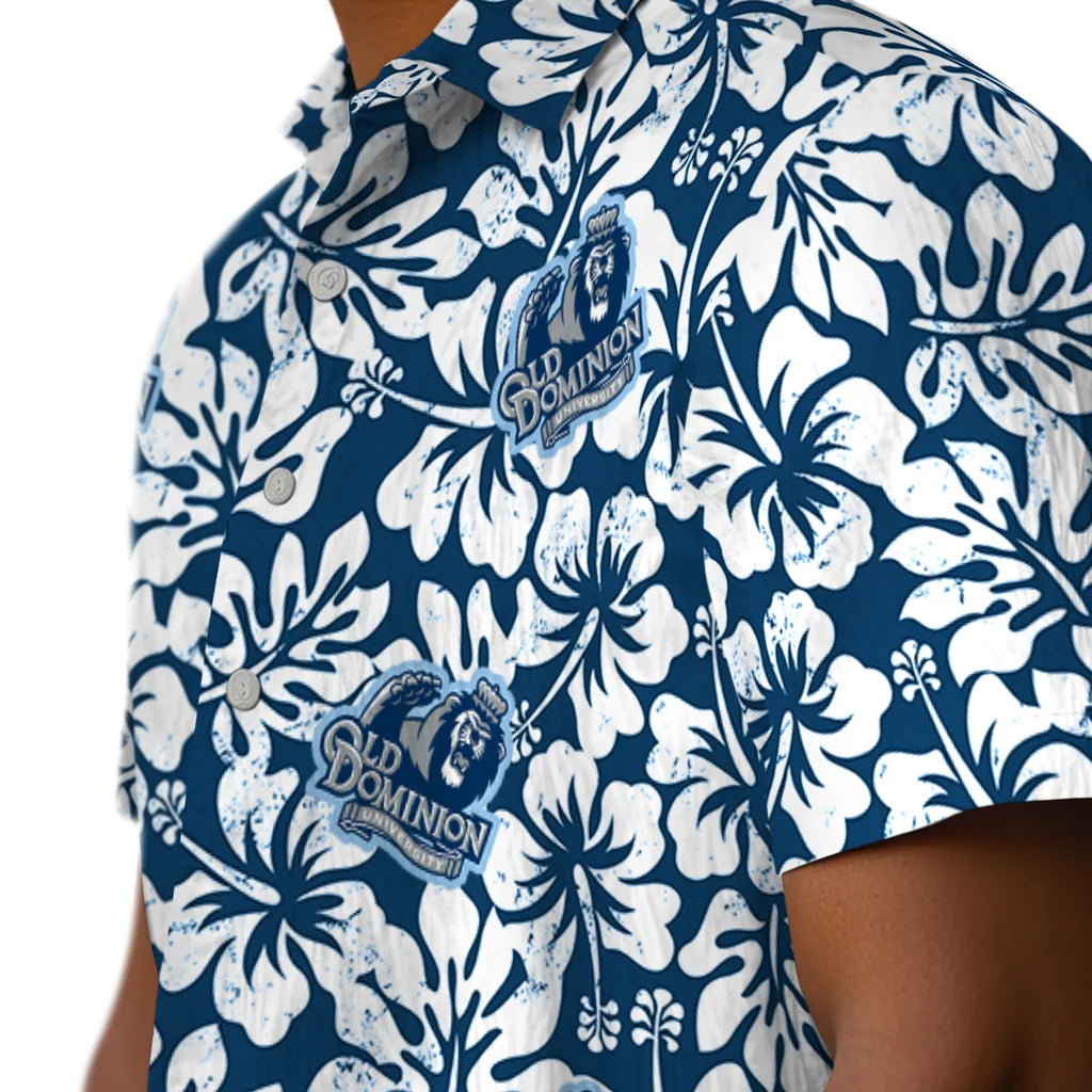 Old Dominion Monarchs Hawaiian Shirt - Hibiscus Motif | Hula Hawaiian Shirts
