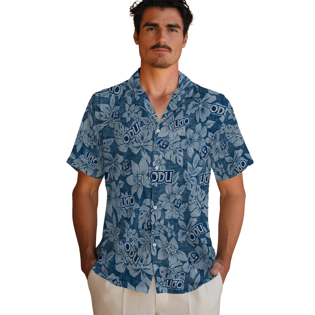 Old Dominion Monarchs Hawaiian Shirt - Hibiscus Oasis | Hula Hawaiian Shirts