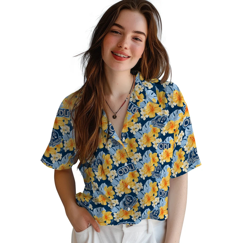 Old Dominion Monarchs Hawaiian Shirt - Hibiscus Tropics | Hula Hawaiian Shirts