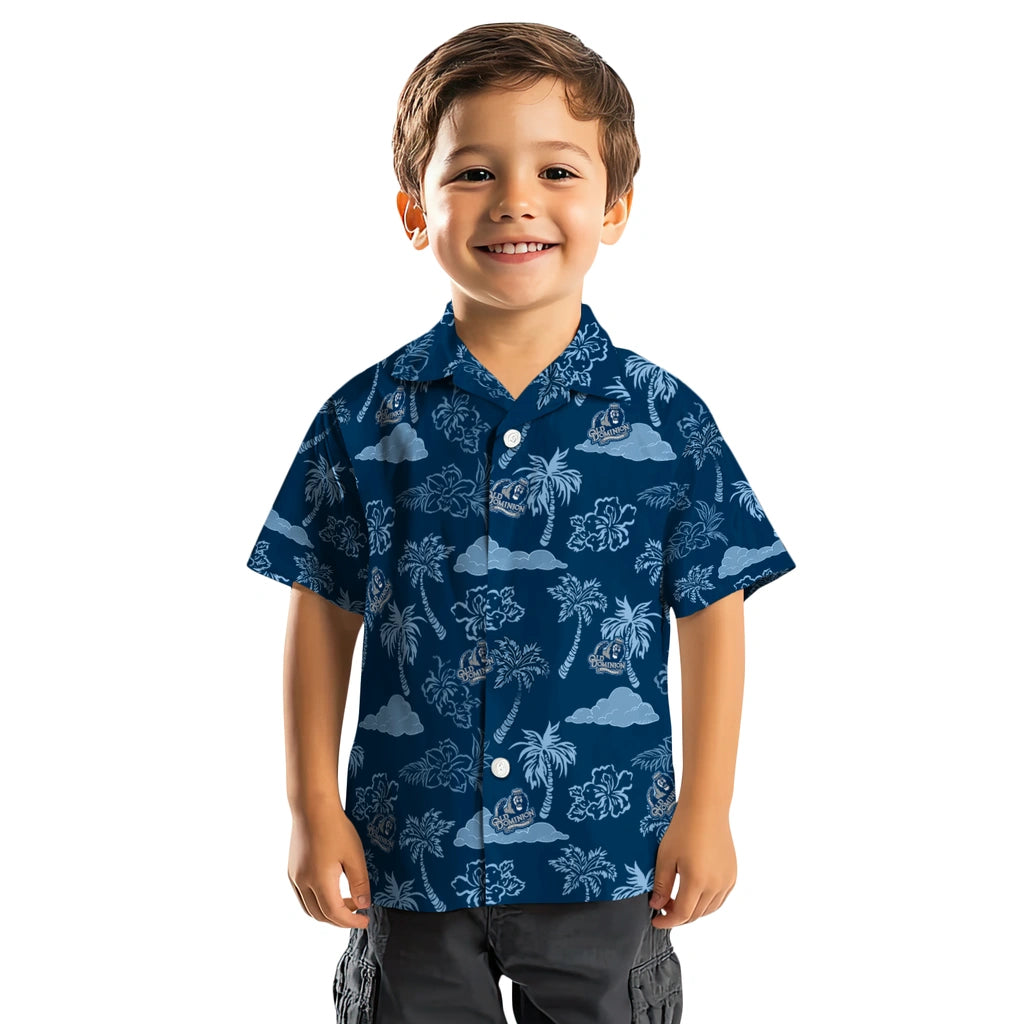 Old Dominion Monarchs Hawaiian Shirt - Palm And Clouds | Hula Hawaiian Shirts