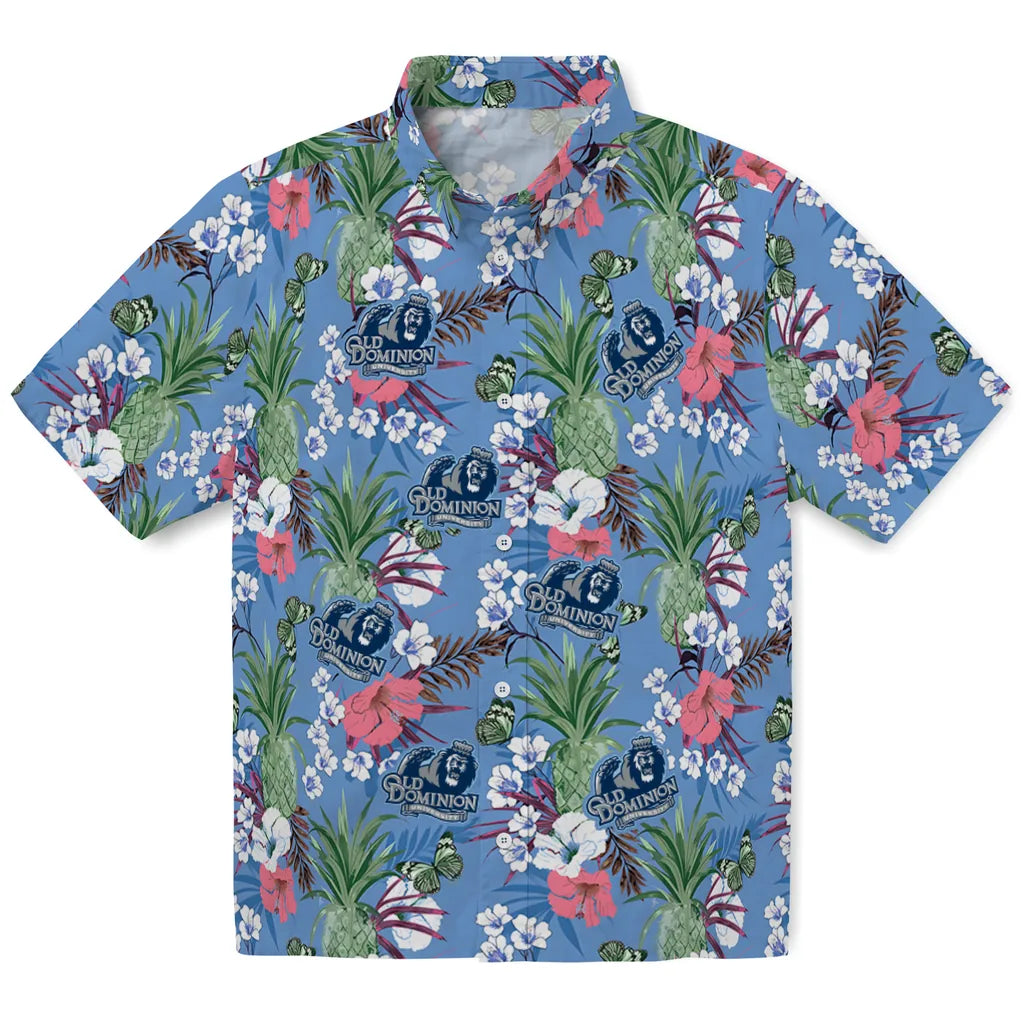 Old Dominion Monarchs Hawaiian Shirt - Pineapple Bouquet | Hula Hawaiian Shirts