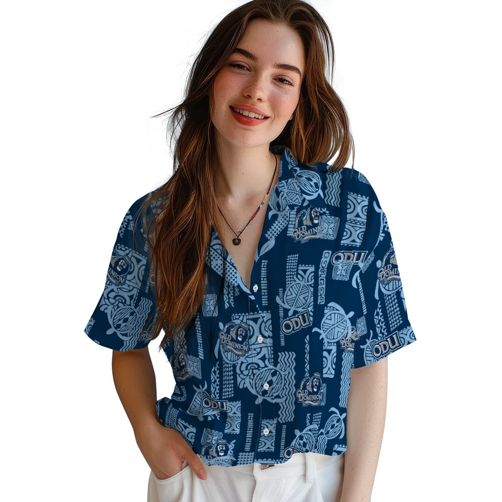 Old Dominion Monarchs Hawaiian Shirt - Turtle Lines | Hula Hawaiian Shirts