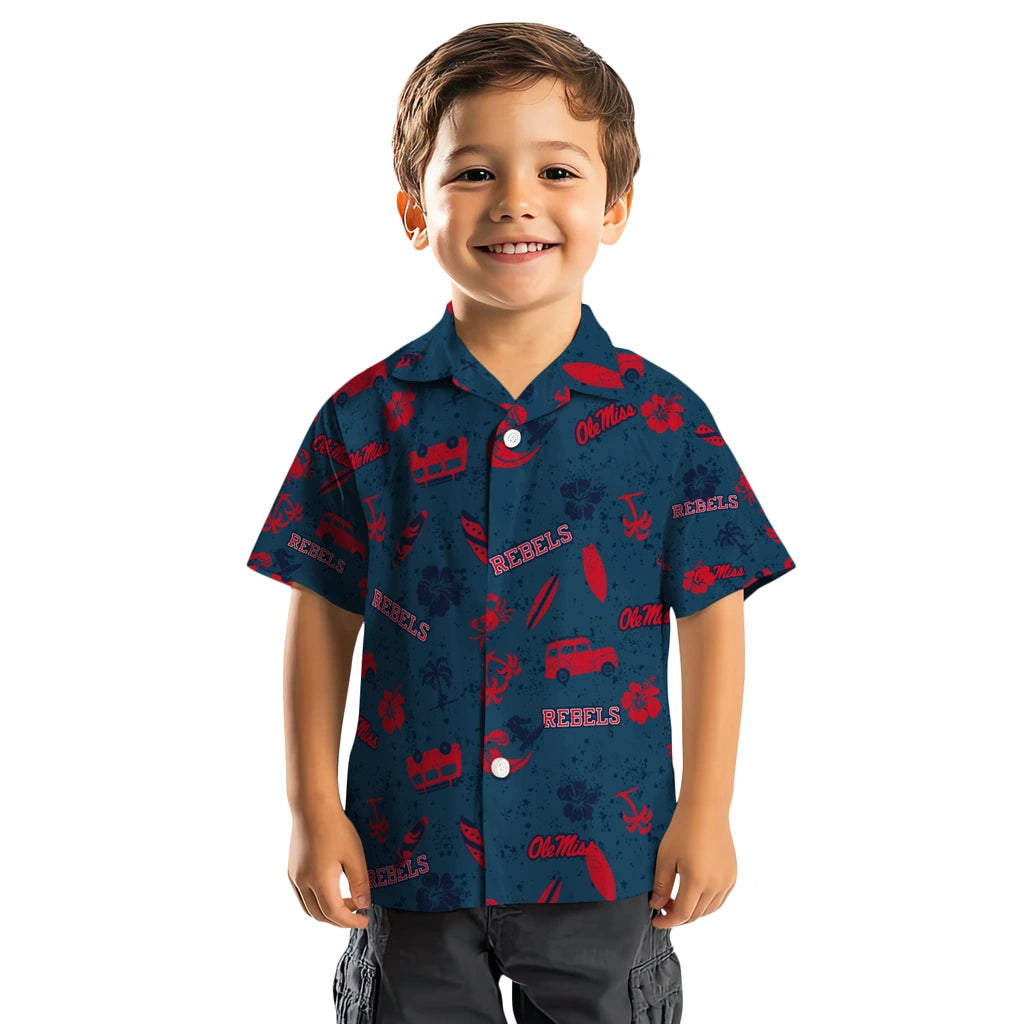 Ole Miss Rebels Hawaiian Shirt - Beach Vibe | Hula Hawaiian Shirts
