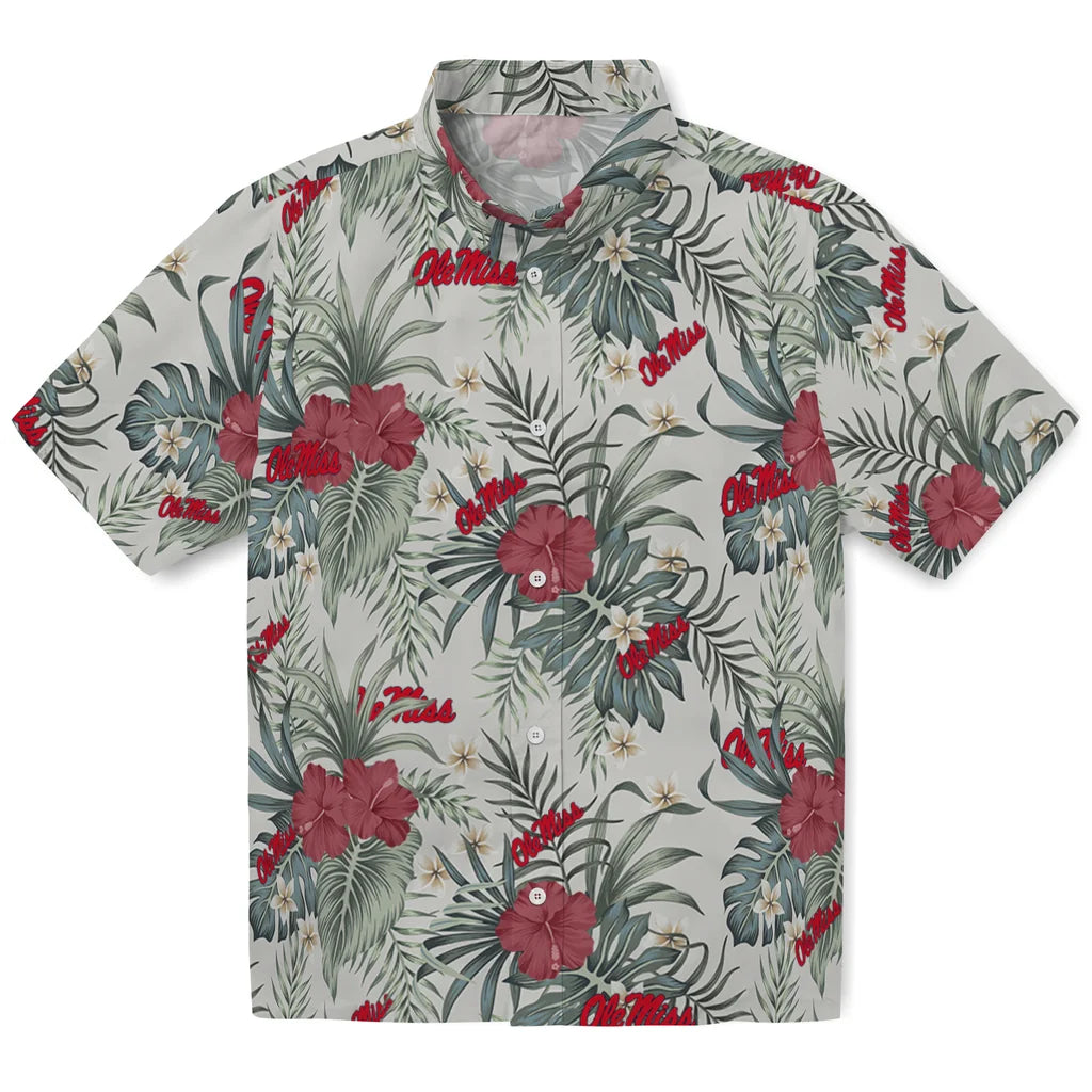 Ole Miss Rebels Hawaiian Shirt - Hibiscus Designs | Hula Hawaiian Shirts
