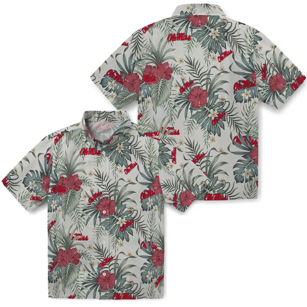 Ole Miss Rebels Hawaiian Shirt - Hibiscus Designs | Hula Hawaiian Shirts