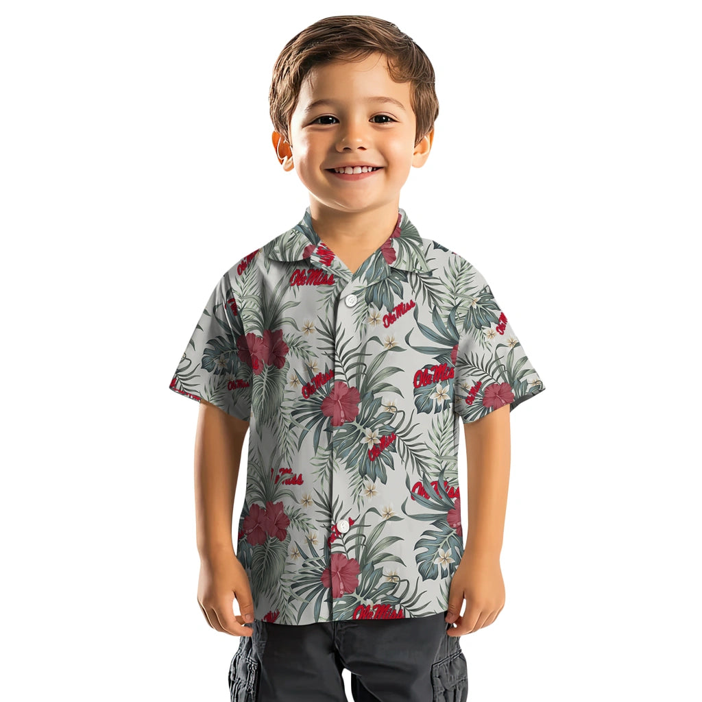 Ole Miss Rebels Hawaiian Shirt - Hibiscus Designs | Hula Hawaiian Shirts