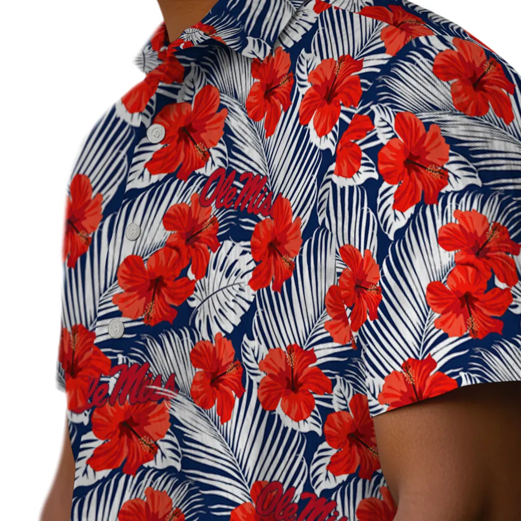 Ole Miss Rebels Hawaiian Shirt - Hibiscus Fiesta | Hula Hawaiian Shirts