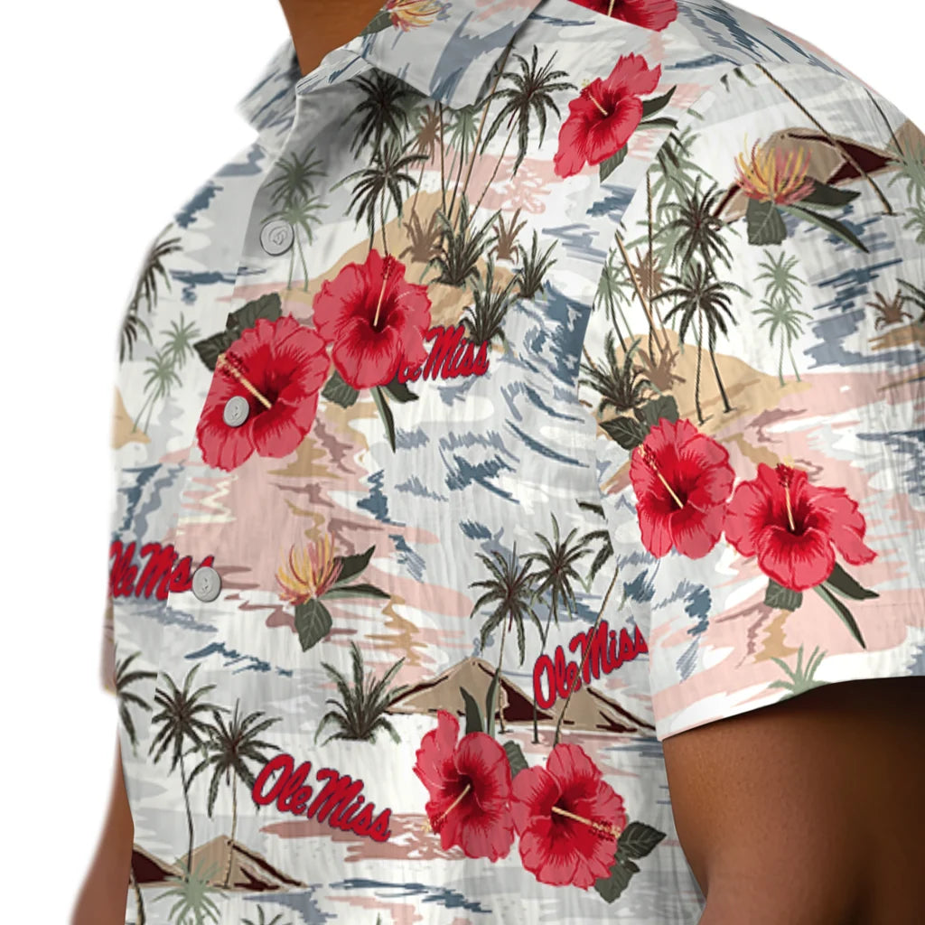 Ole Miss Rebels Hawaiian Shirt - Hibiscus Seaside | Hula Hawaiian Shirts