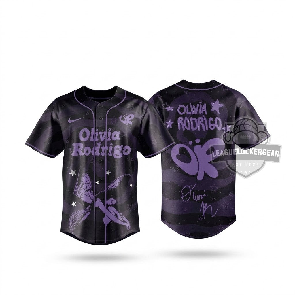 Olivia Rodrigo The Unraveled Tour 2026 Baseball Jersey - LeagueLockerGear