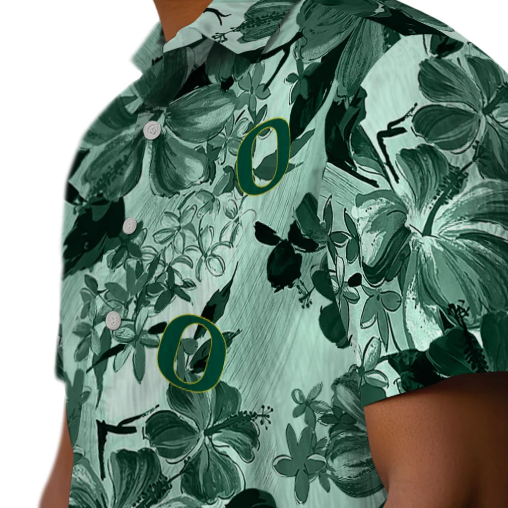 Oregon Ducks Hawaiian Shirt - Hibiscus Arrangement | Hula Hawaiian Shirts
