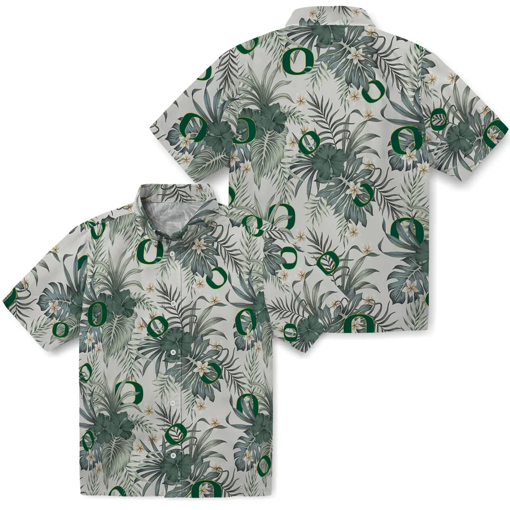 Oregon Ducks Hawaiian Shirt - Hibiscus Designs | Hula Hawaiian Shirts