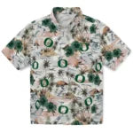 Oregon Ducks Hawaiian Shirt - Hibiscus Seaside | Hula Hawaiian Shirts