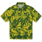 Oregon Ducks Hawaiian Shirt - Monstera Layer | Hula Hawaiian Shirts