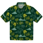 Oregon Ducks Hawaiian Shirt - Palm And Clouds | Hula Hawaiian Shirts