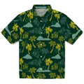 Oregon Ducks Hawaiian Shirt - Palm And Clouds | Hula Hawaiian Shirts