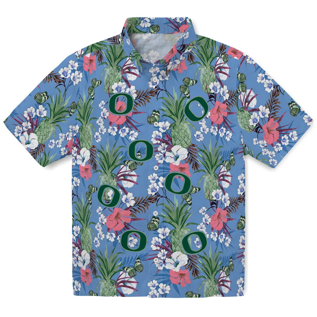 Oregon Ducks Hawaiian Shirt - Pineapple Bouquet | Hula Hawaiian Shirts
