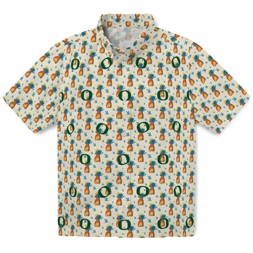 Oregon Ducks Hawaiian Shirt - Pineapple Delight | Hula Hawaiian Shirts