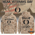 Oregon Ducks Veterans Day 250 Years of Freedom 2026 Hoodie