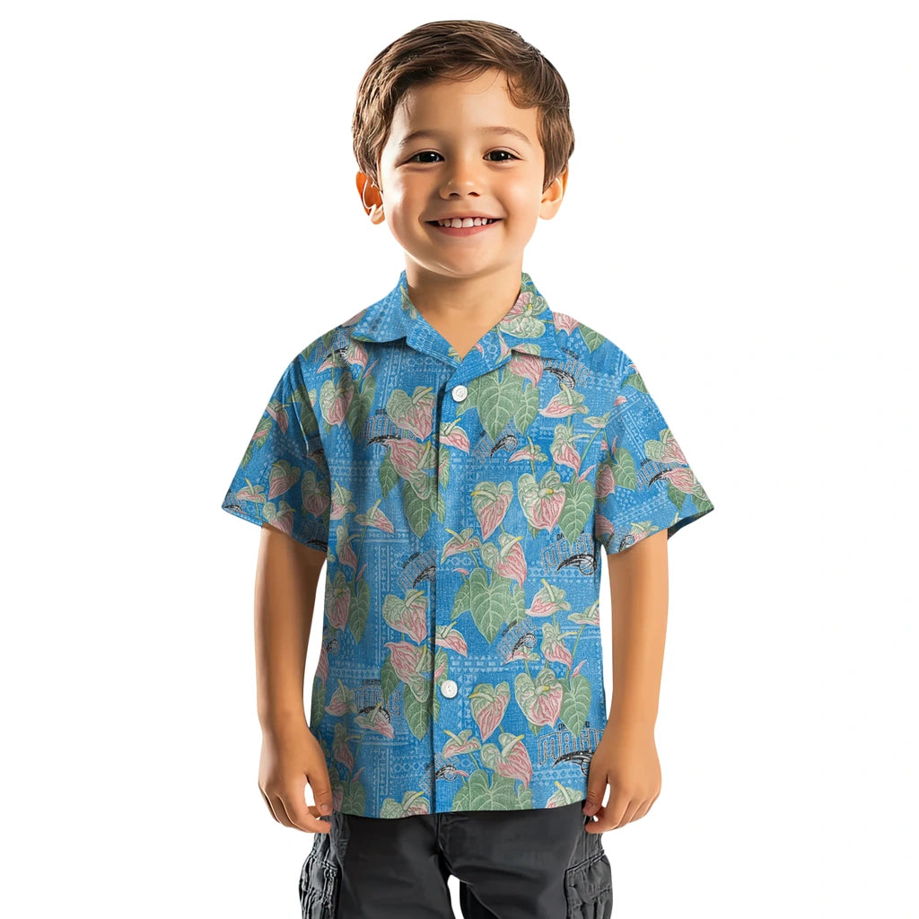 Orlando Magic Hawaiian Shirt - Anthurium Overlay | Hula Hawaiian Shirts