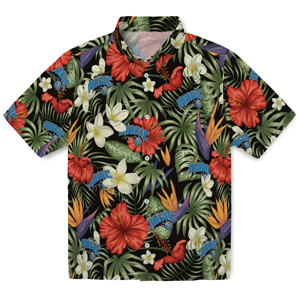 Orlando Magic Hawaiian Shirt - Hawaii Floral Hibiscus | Hula Hawaiian Shirts