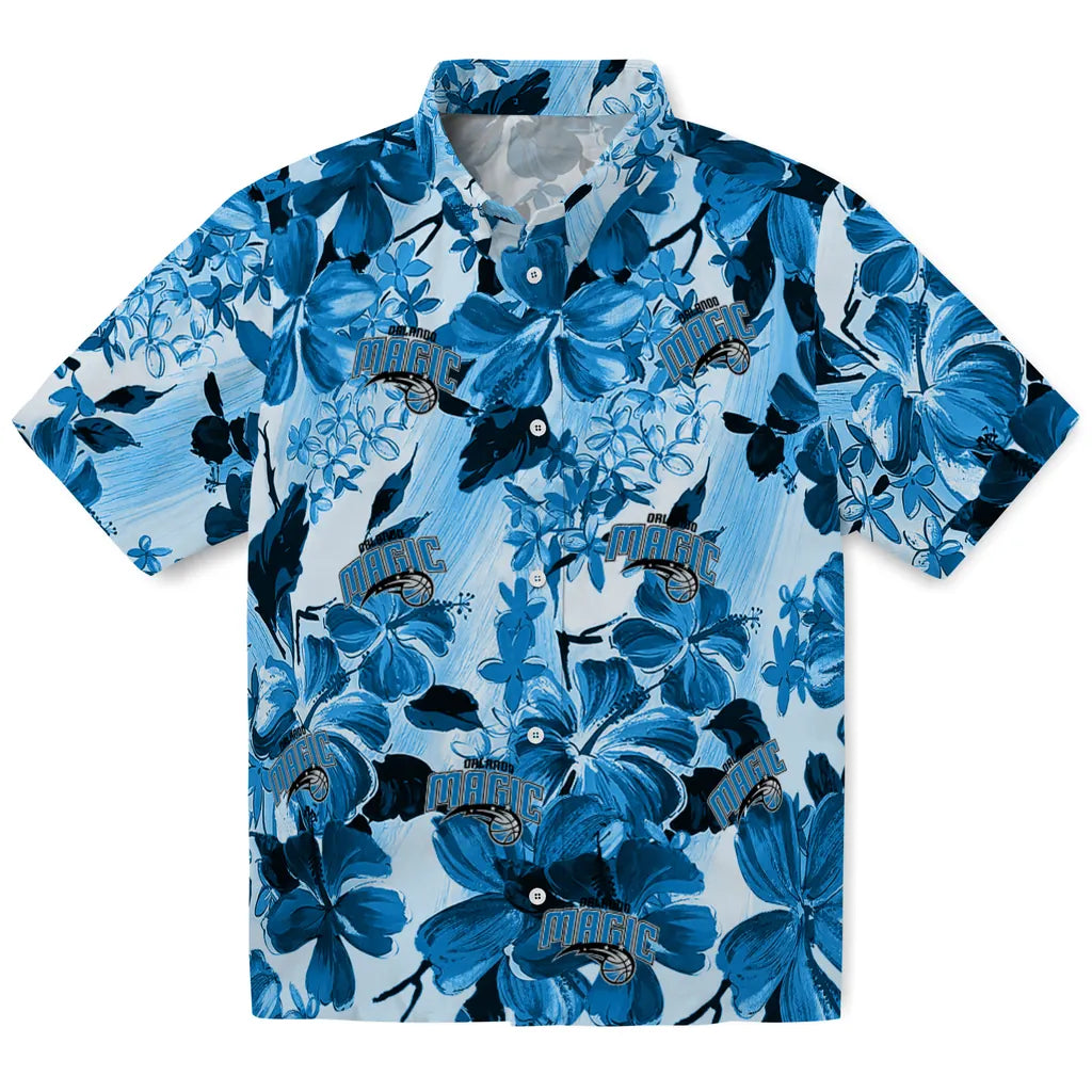Orlando Magic Hawaiian Shirt - Hibiscus Arrangement | Hula Hawaiian Shirts