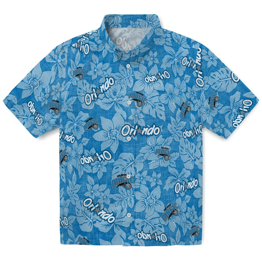Orlando Magic Hawaiian Shirt - Hibiscus Oasis | Hula Hawaiian Shirts