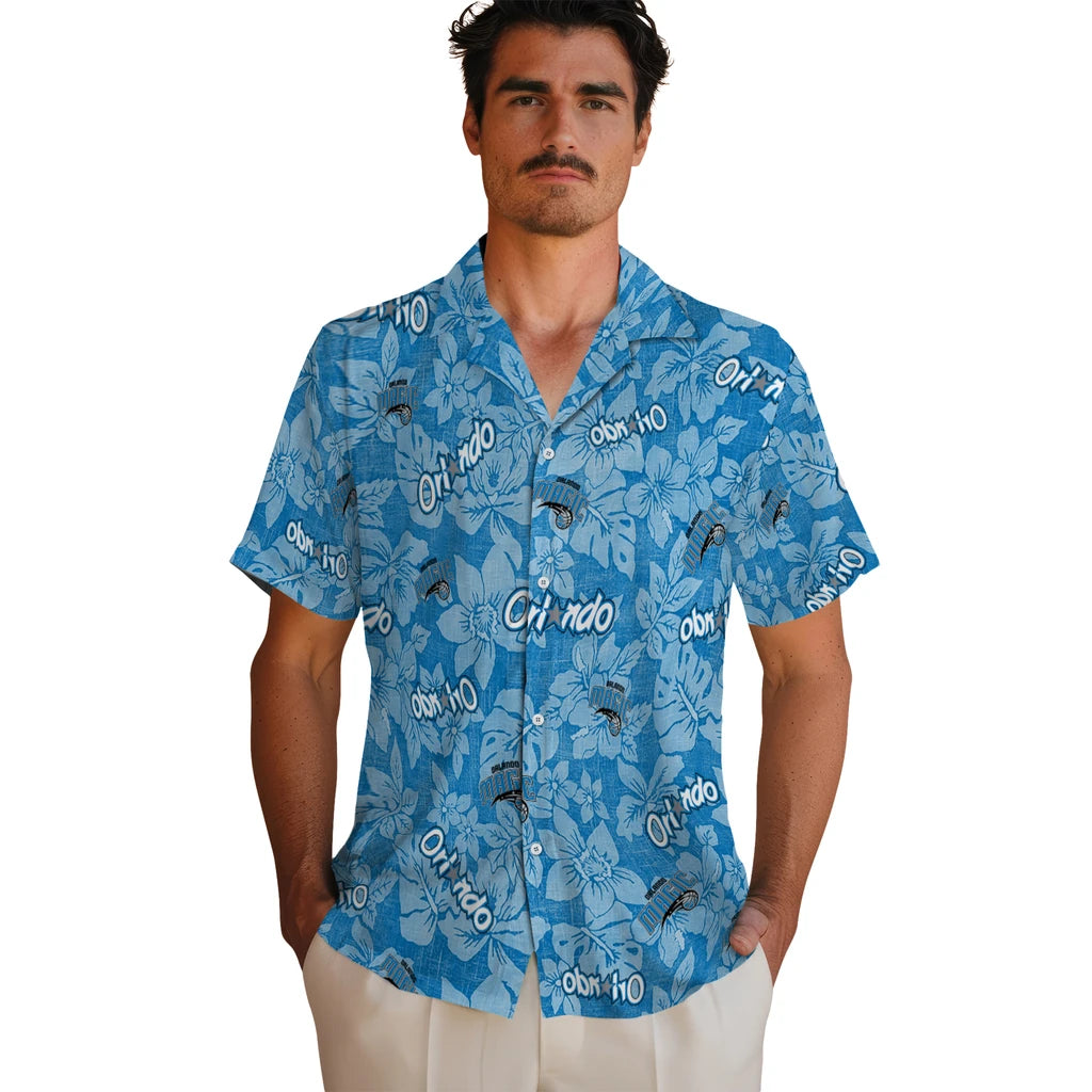 Orlando Magic Hawaiian Shirt - Hibiscus Oasis | Hula Hawaiian Shirts