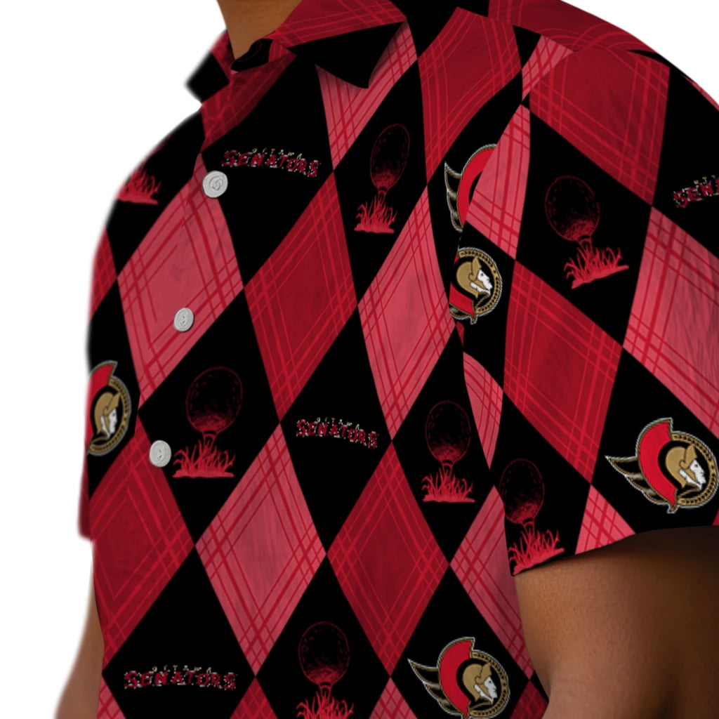 Ottawa Senators Hawaiian Shirt - Golfing Plaid | Hula Hawaiian Shirts