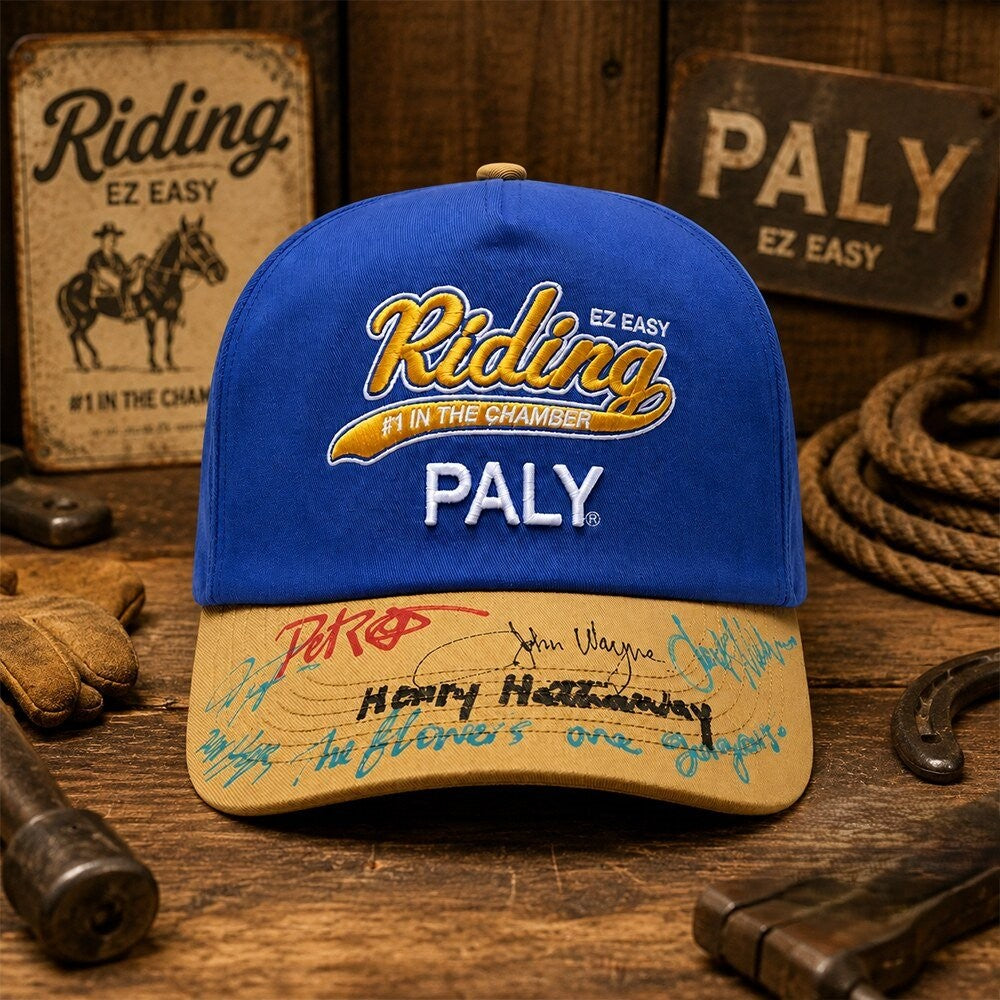Paly Riding EZ Easy John Wayne Henry Hathaway Baseball Cap - LeagueLockerGear
