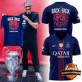 Paris Saint-Germain Back 2 Back 26 Champions d'Europe T-Shirt - LeagueLockerGear