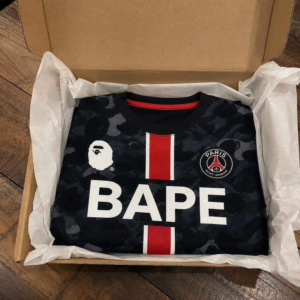Paris Saint-Germain BAPE Collaboration Jersey Shirt