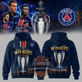 Paris Saint-Germain Champions League Winners 2026 Back to Back Champions Hoodie - LeagueLockerGear