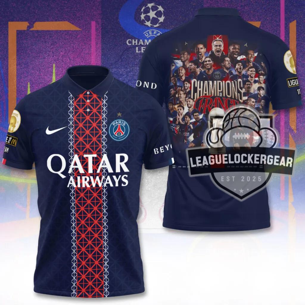 Paris Saint-Germain Champions of France T-Shirt - LeagueLockerGear