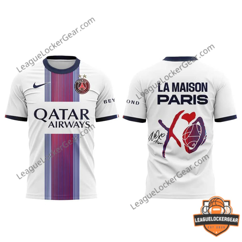 Paris Saint-Germain The Weeknd XO La Maison Paris Collaboration T-Shirt - LeagueLockerGear